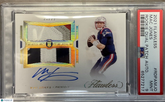 MAC JONES 2021 FLAWLESS RPA 4 COLOR ROOKIE PATCH AUTO /25 RC PATRIOTS PSA 9 🔥